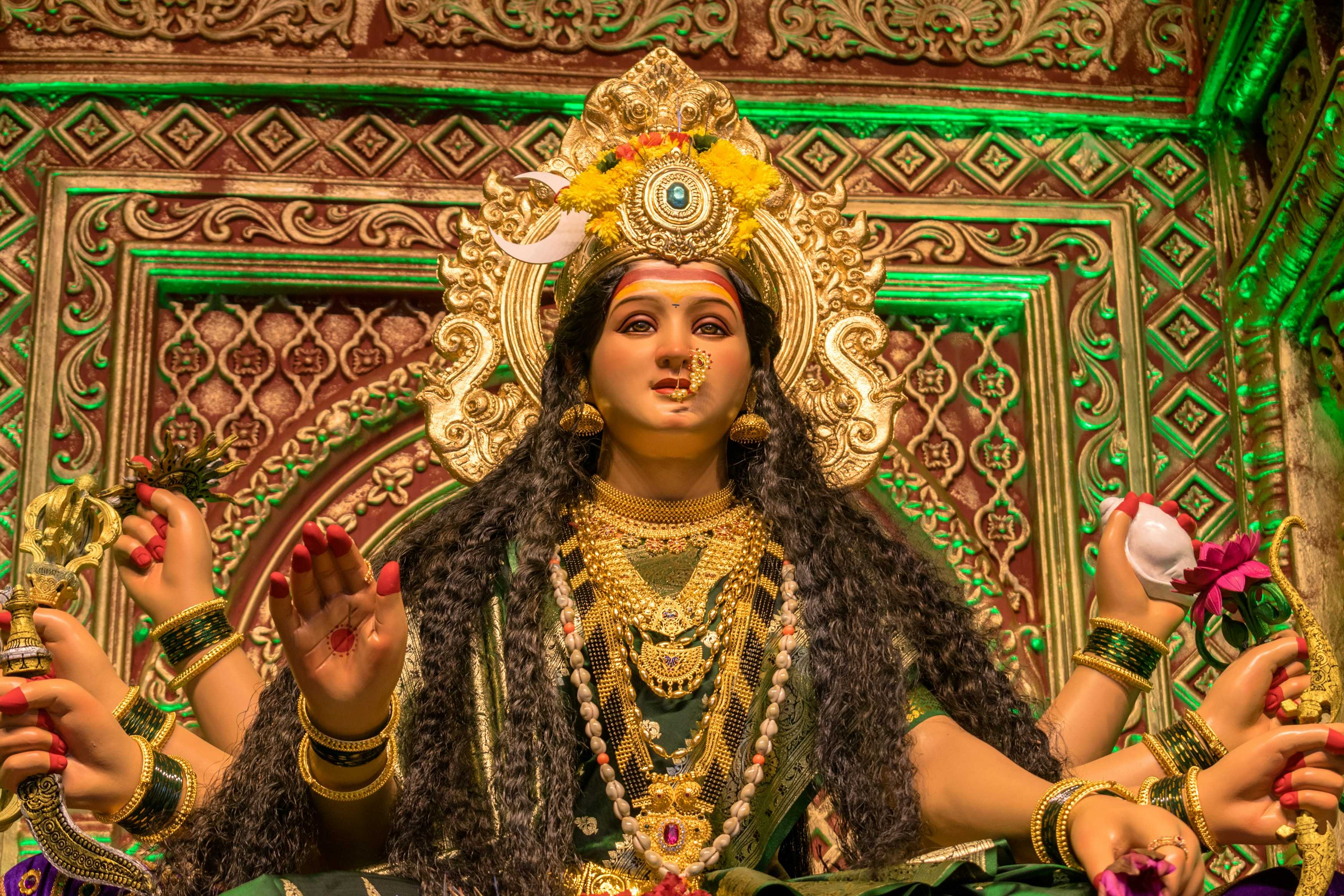 Traditional dances, colorful attire, and divine devotion mark the spirited nights of Navratri.