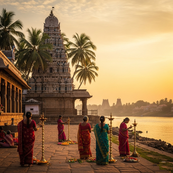 In the banks of Thamirabharani