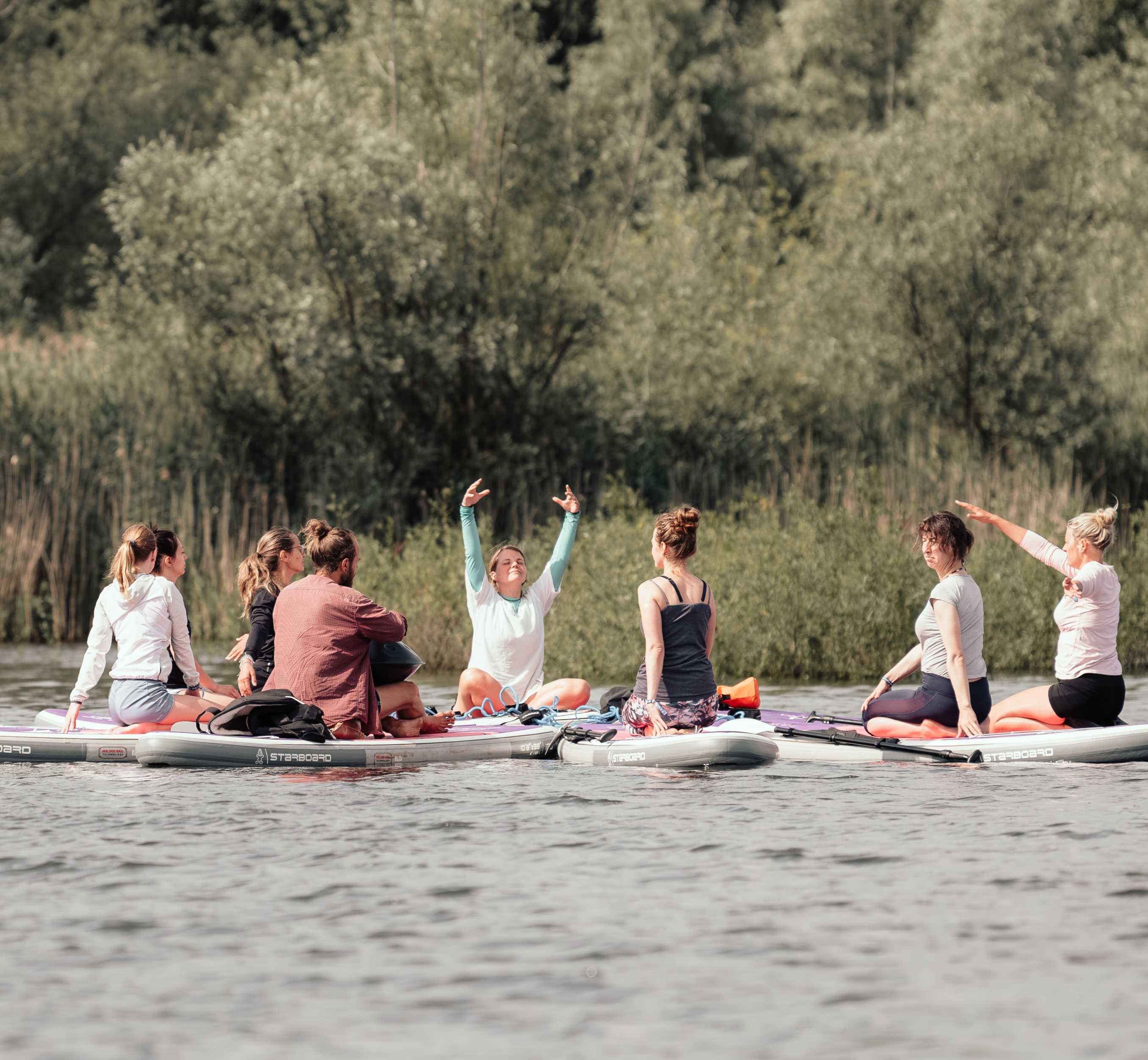 Maxi at SUP yoga Session